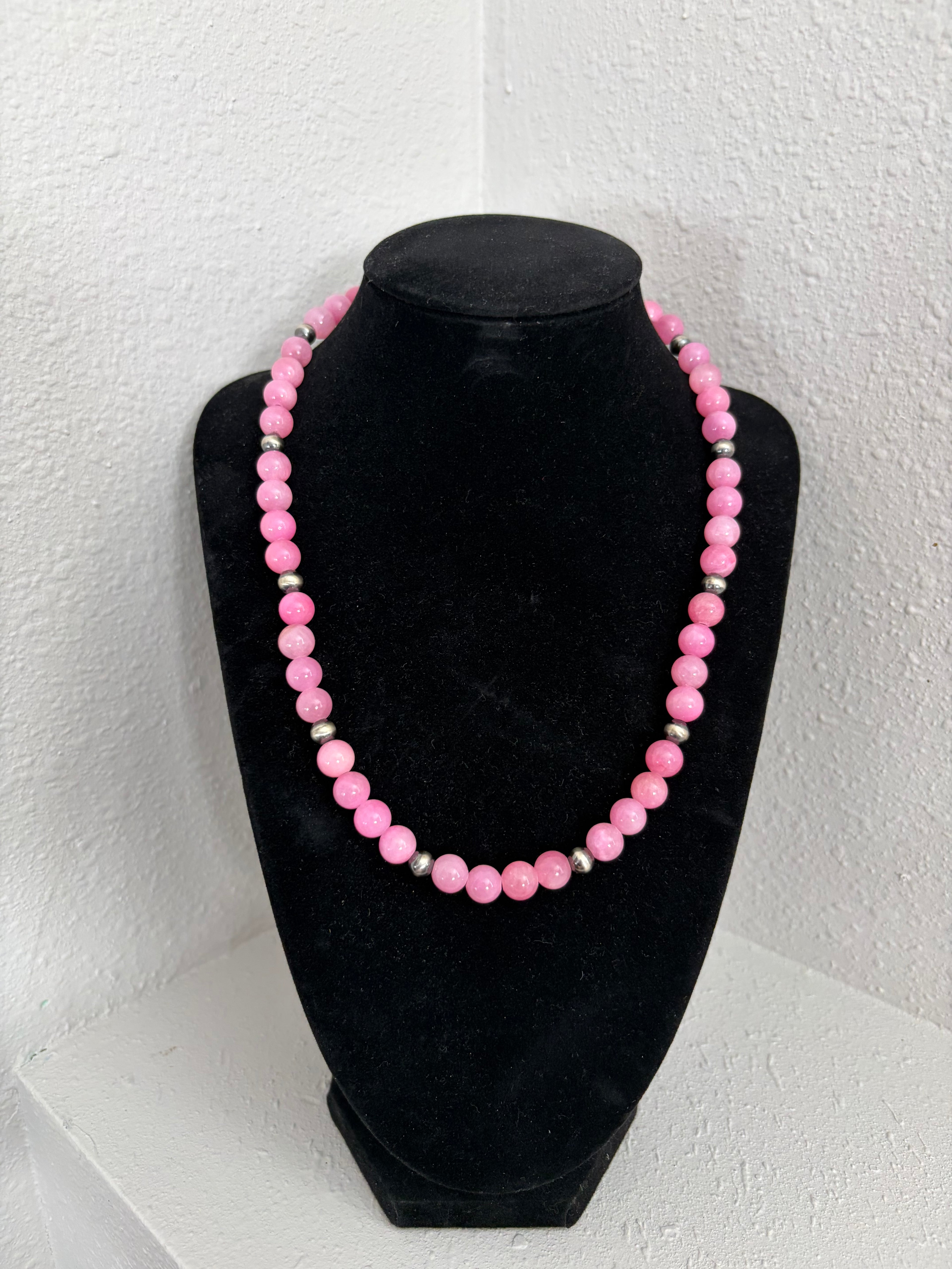 Pink Jade Necklace