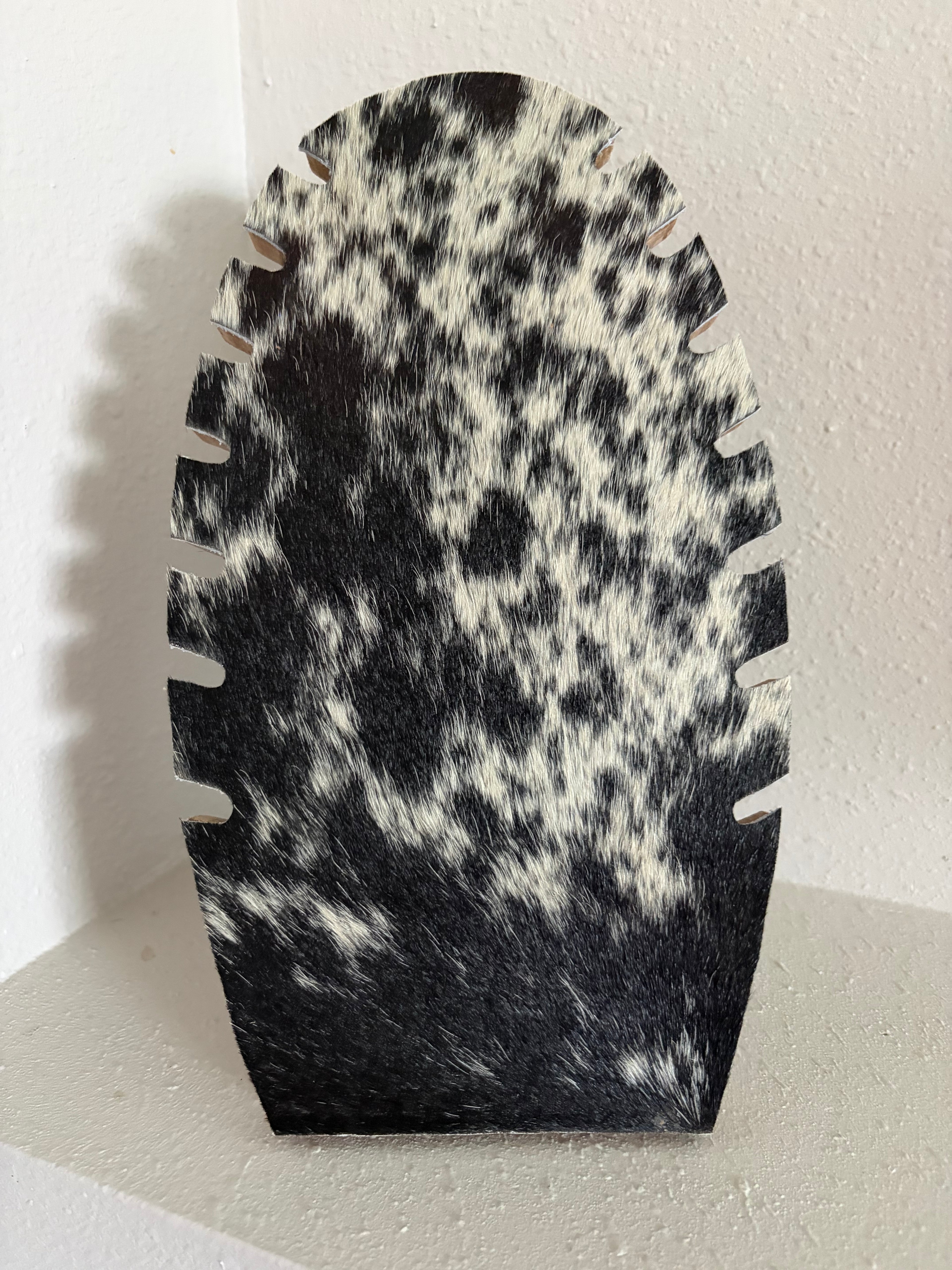 Cowhide Jewelry Stand