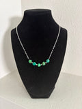 Turquoise Nugget Bar Necklace