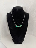 Turquoise Chip Bar Necklace