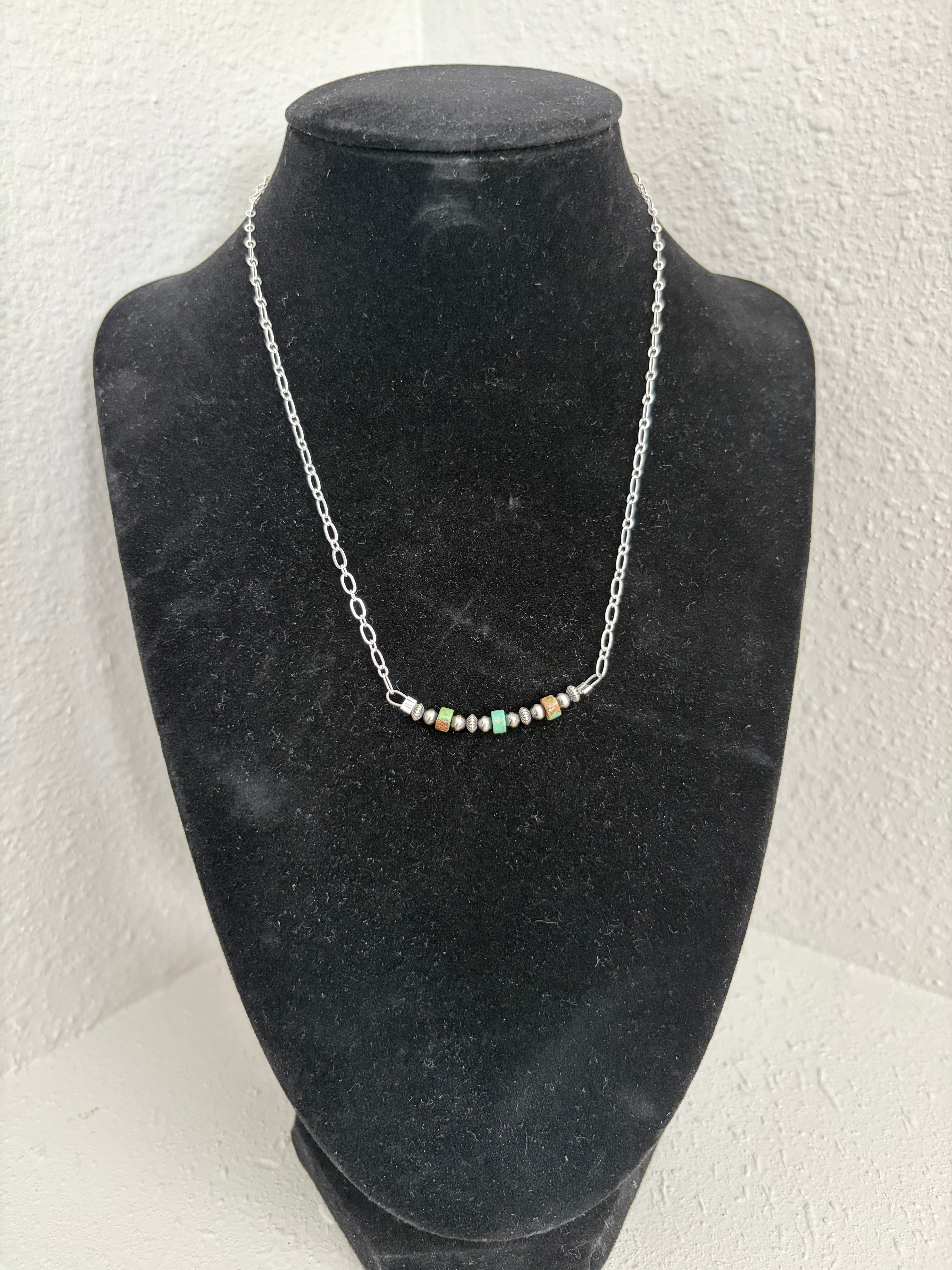 Turquoise Bar Necklace