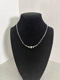 Sterling Silver Graduated Bar Necklace