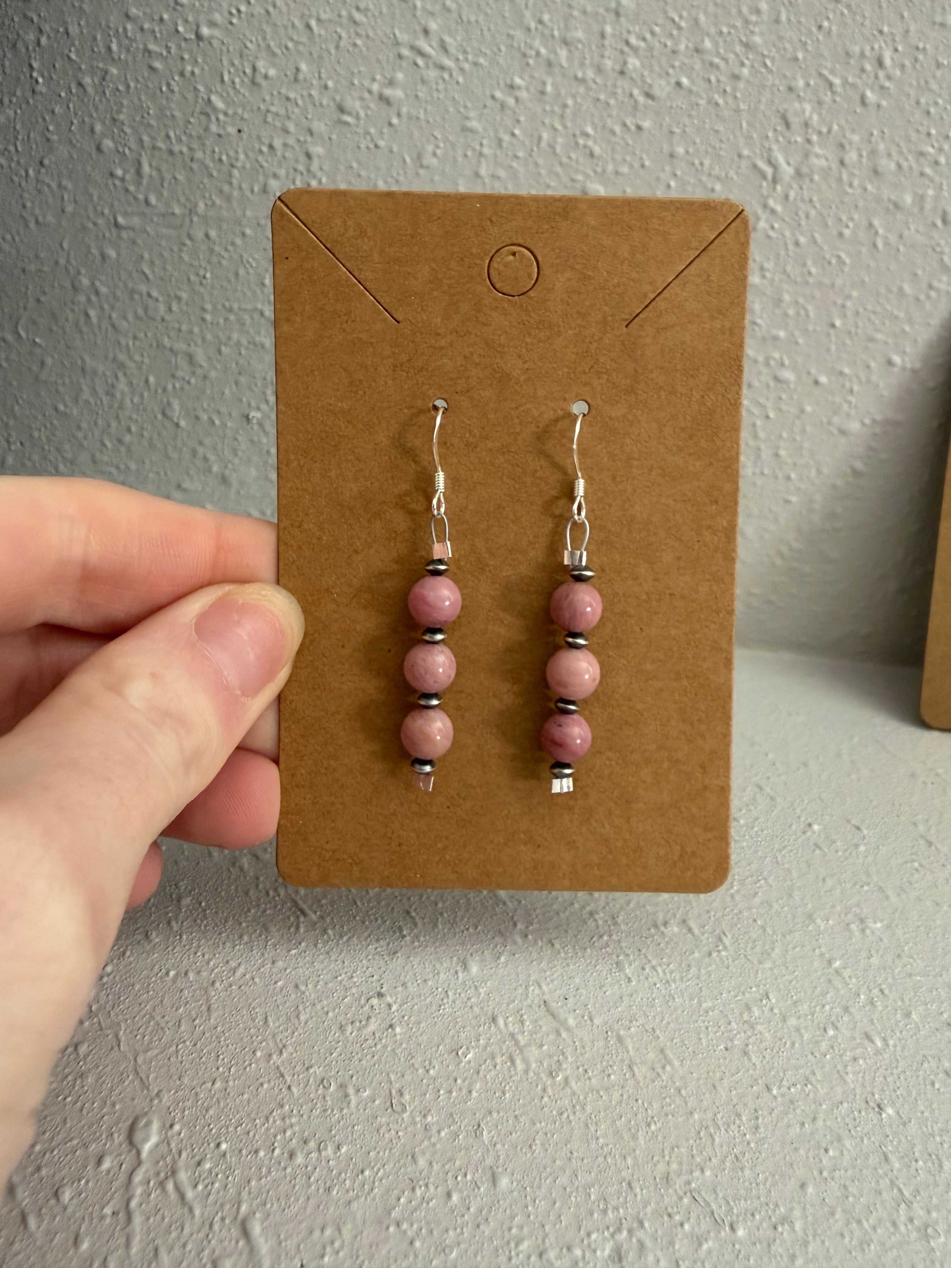 Rhodonite Earrings