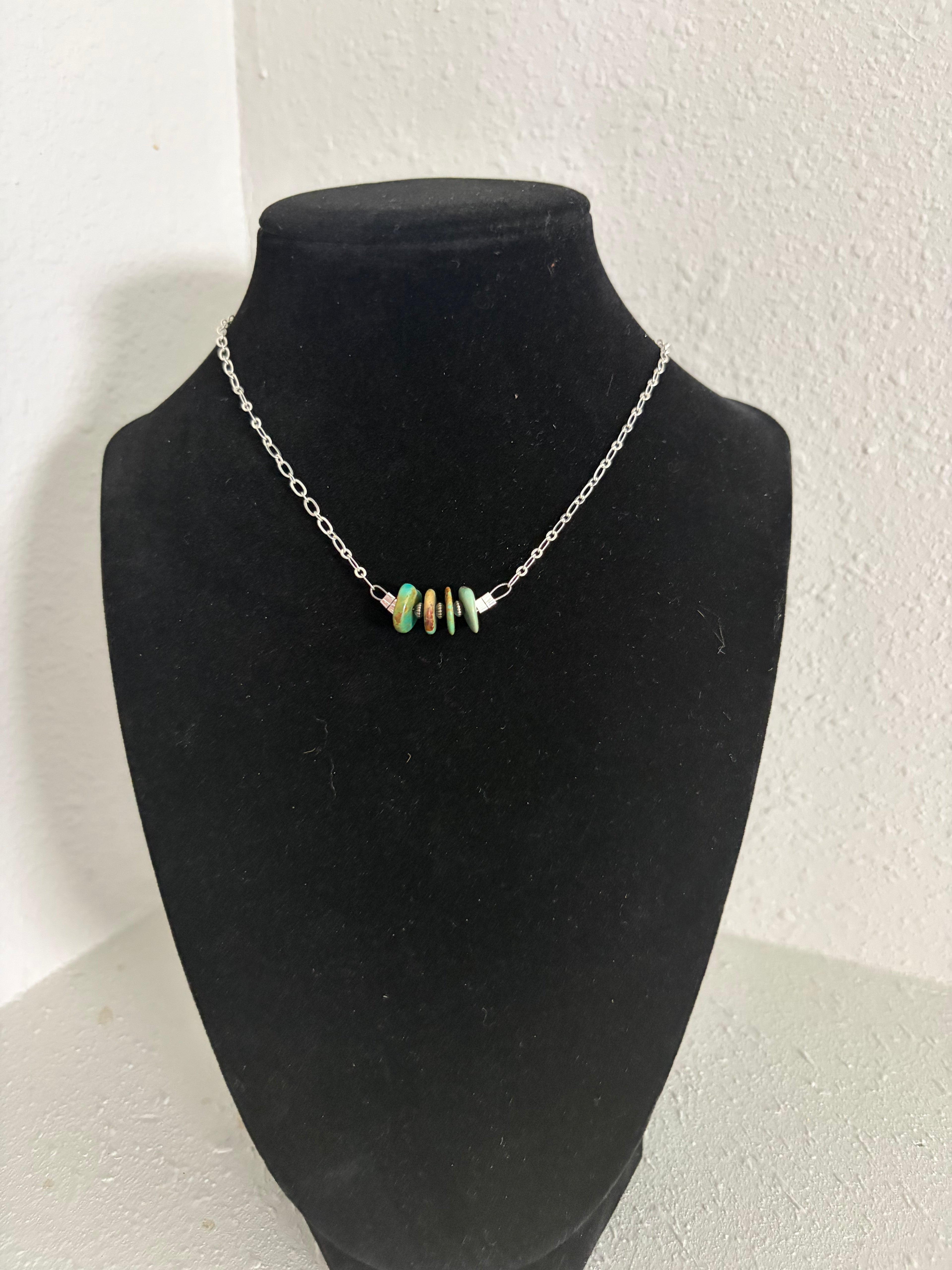 Eliza Turquoise Mini Bar Necklace