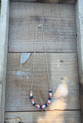 Red White & Blue Bar Necklace