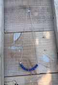 Blue Lapis Bar Necklace