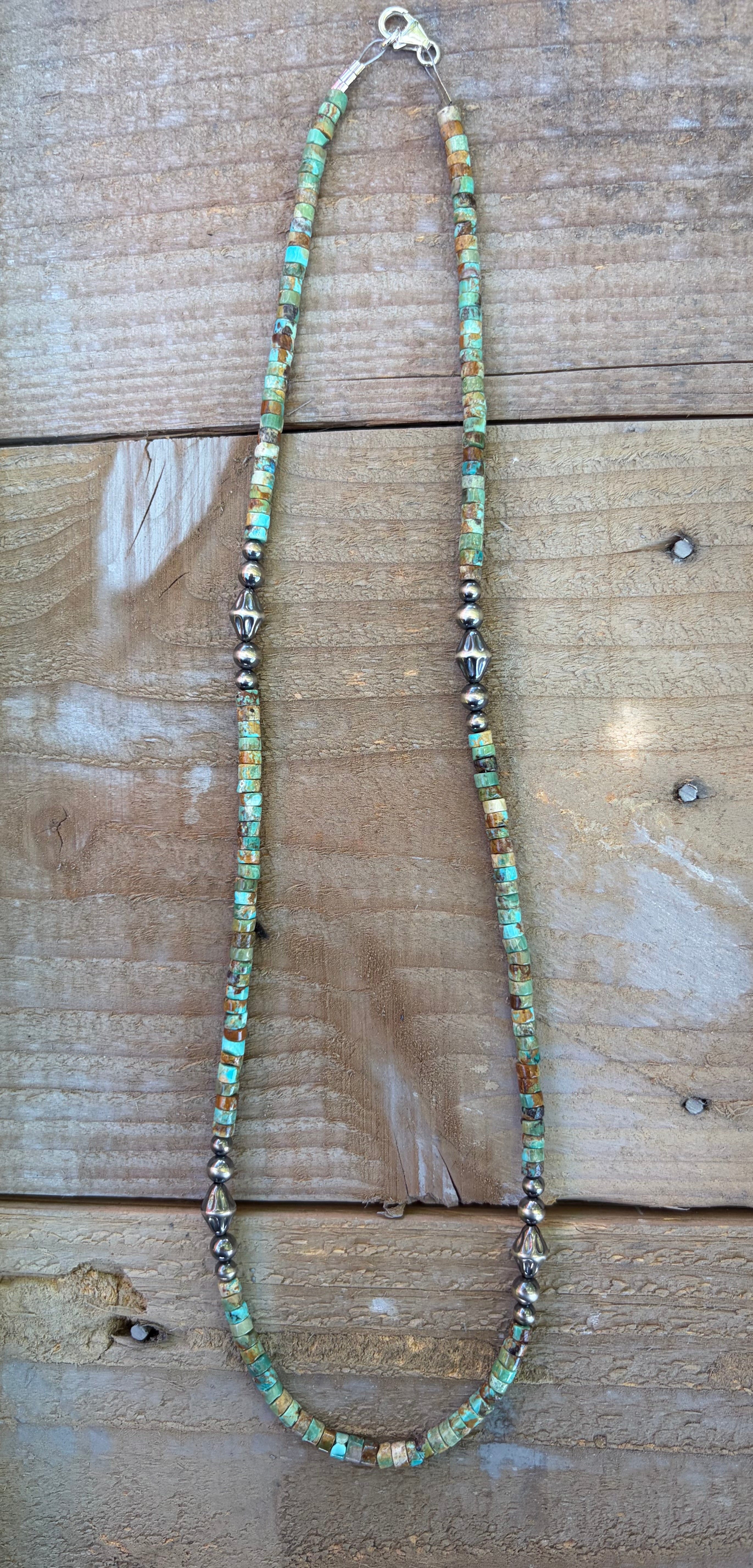 Hubei Turquoise Heishi Necklace
