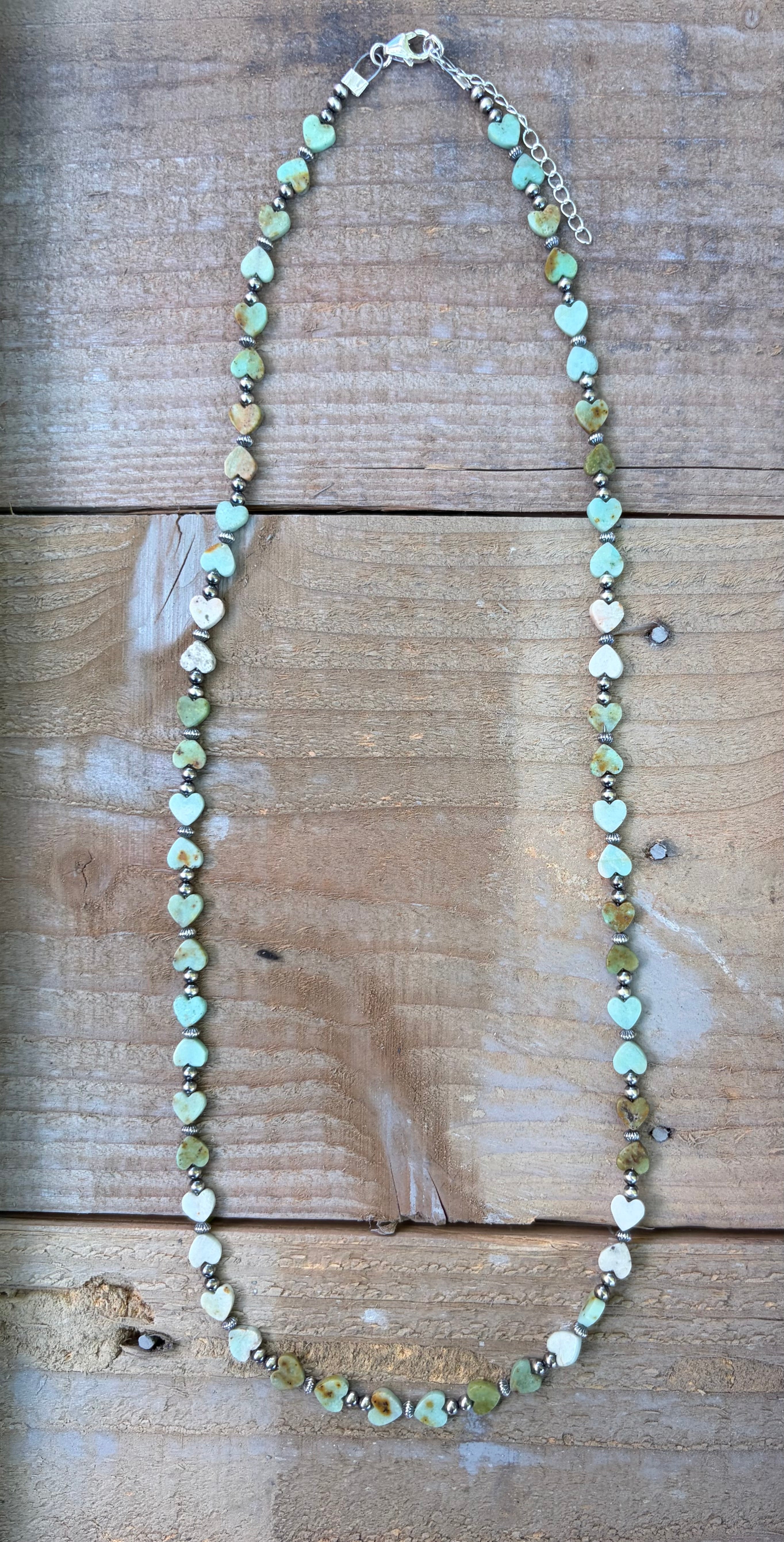 Peruvian Jasper Heart Necklace